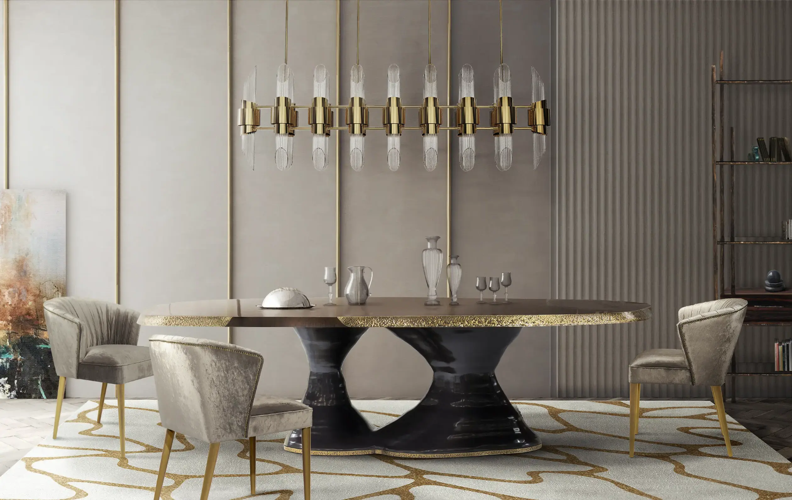 Stellar Rechteckige Pendelleuchte - 1