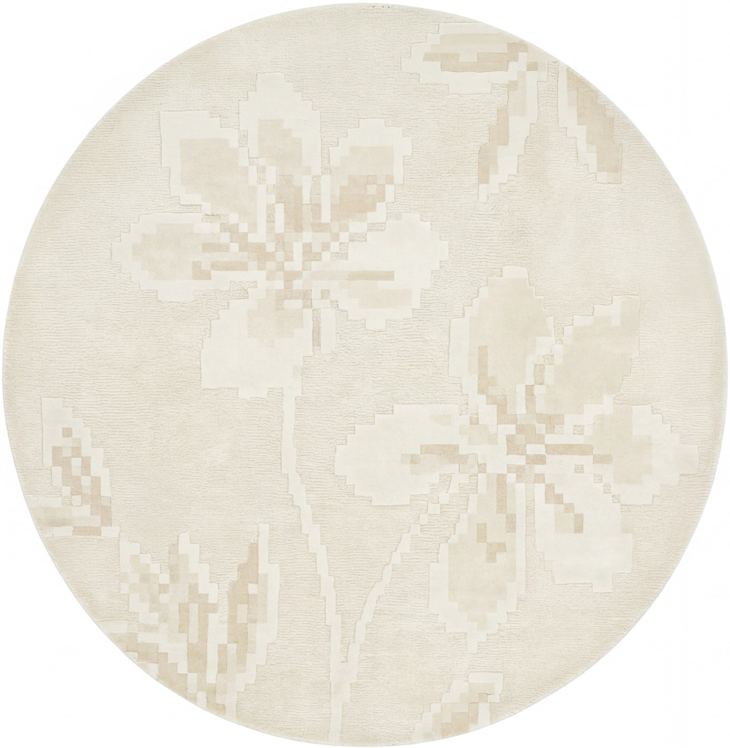 Ivory Rosette Teppich