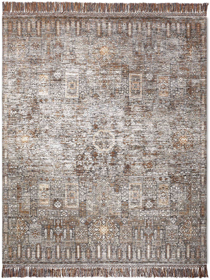 Agra Original on Charcoal Teppich | Größe: 170 x 240 cm