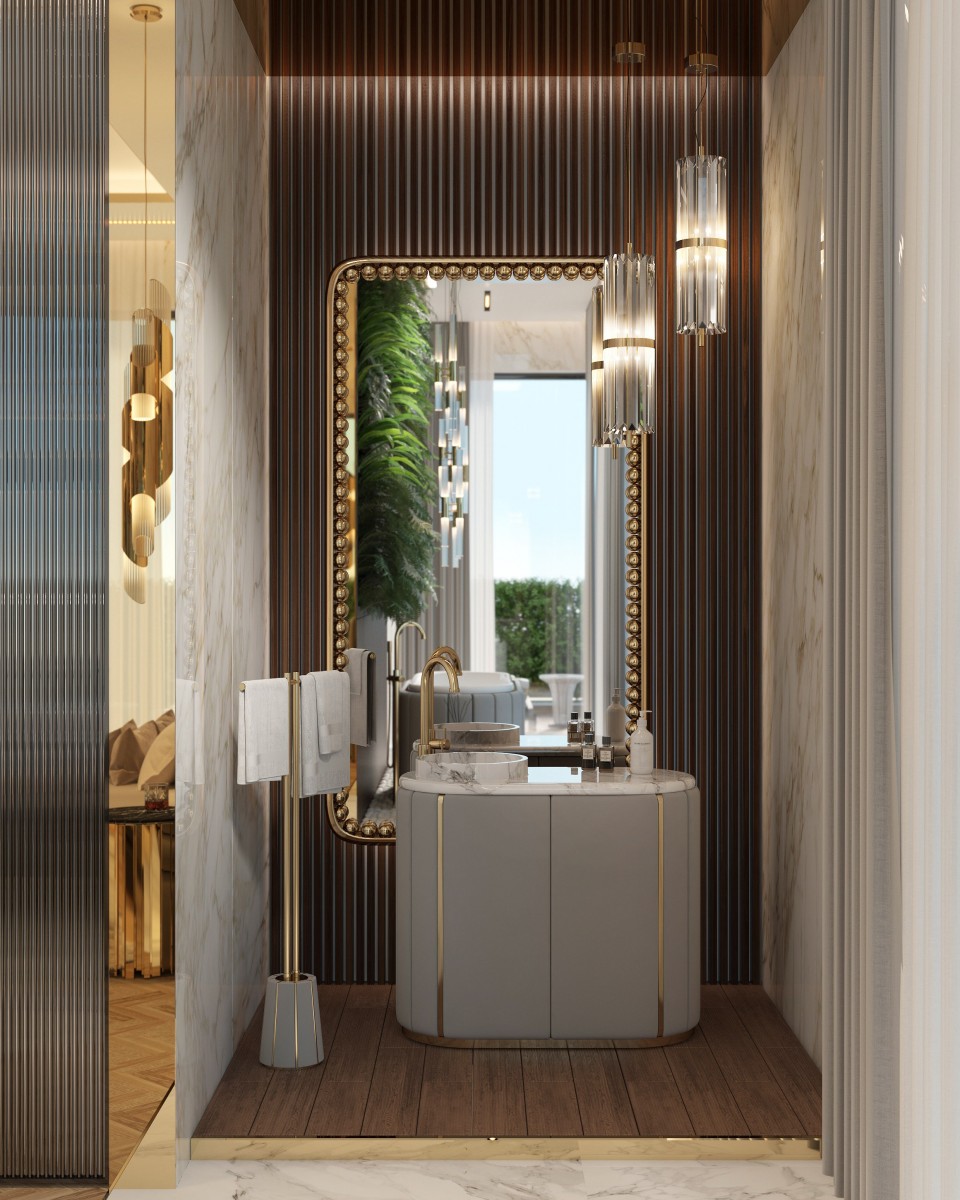 Majestätischer Schwarzer Waschtischunterschrank