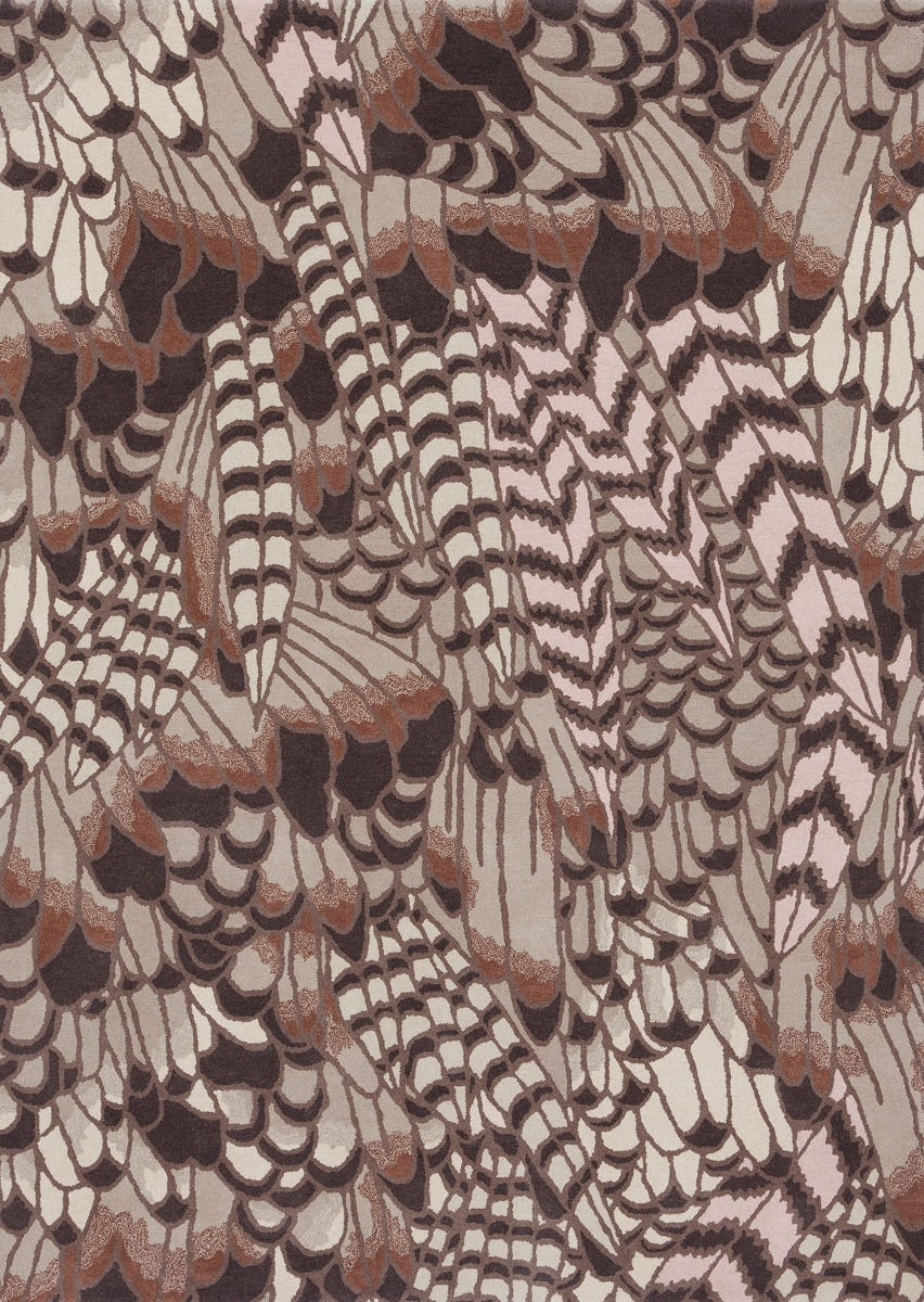 Feathers Natural 162404 Teppich | Größe: 250 x 350 cm