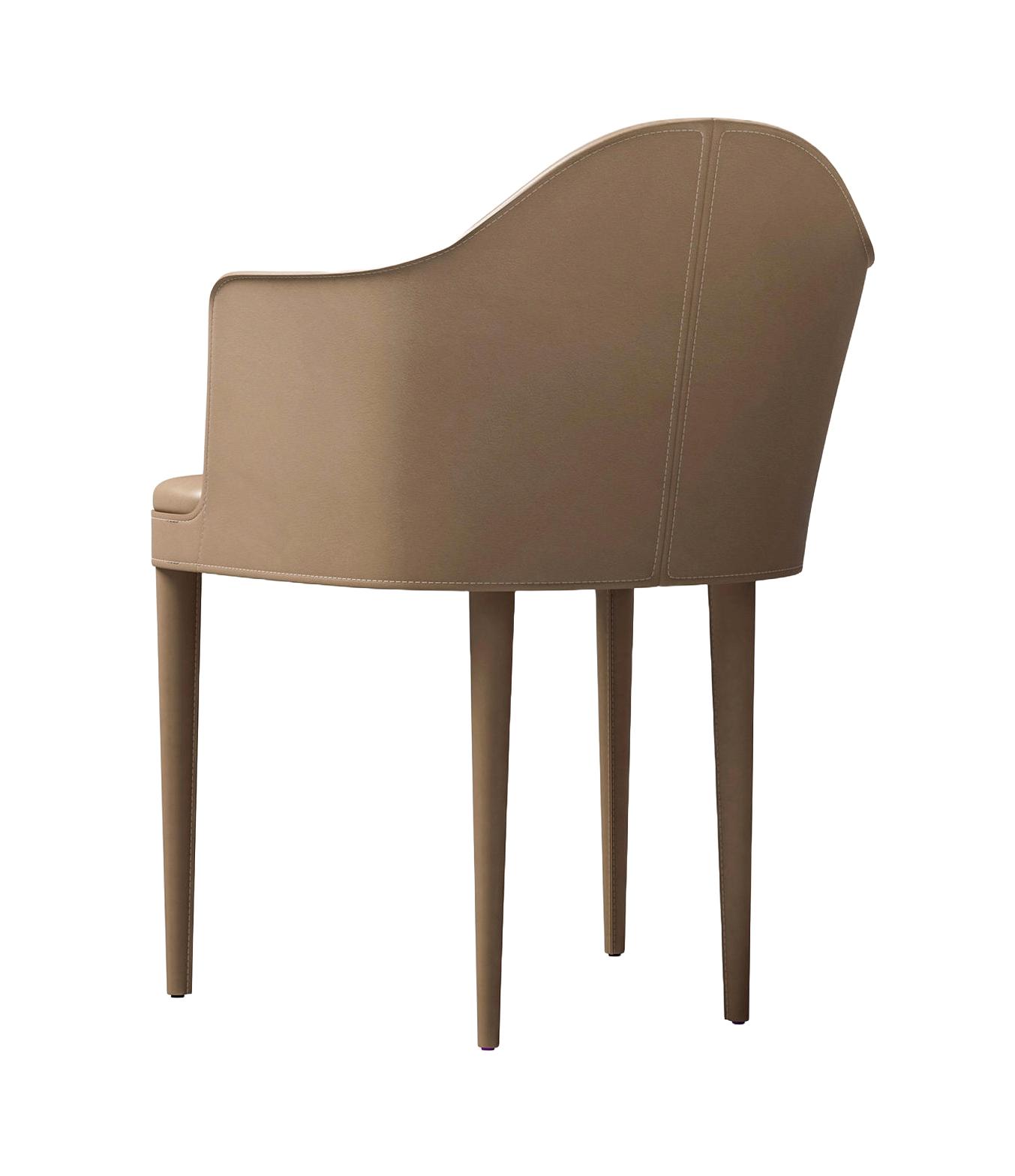 Ledersessel mit Armlehnen