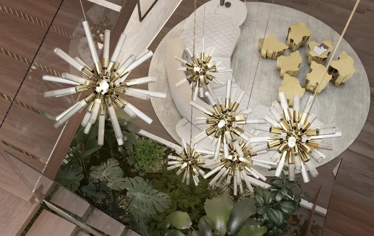 Cascade Sputnik Pendelleuchte