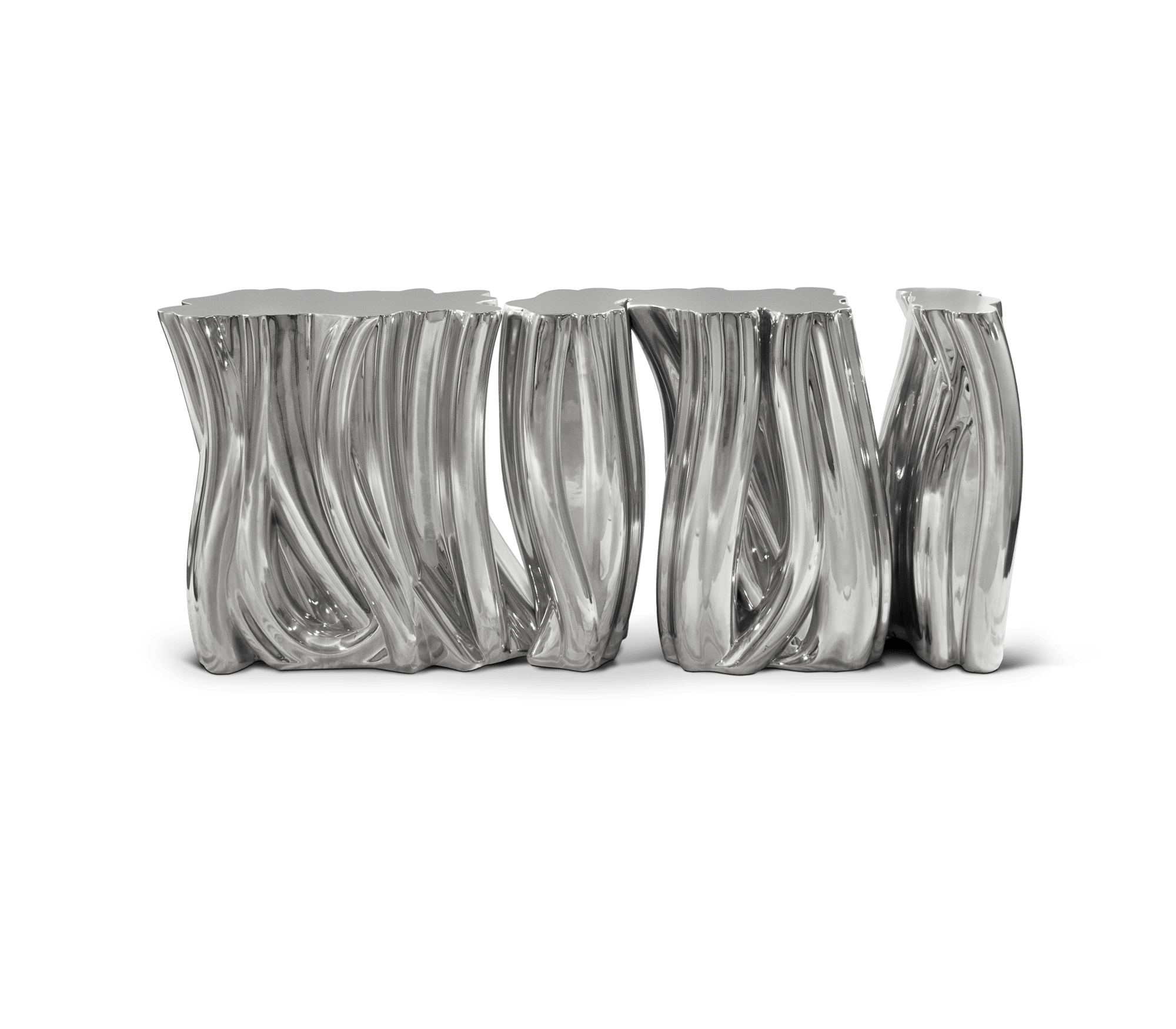 Monochrome Silbernes Premium‑Sideboard