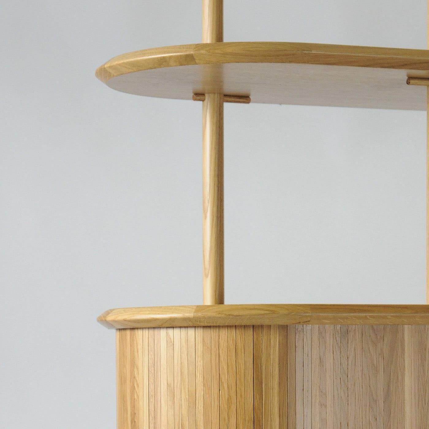 Modernes modulares Eichen-Bücherregal