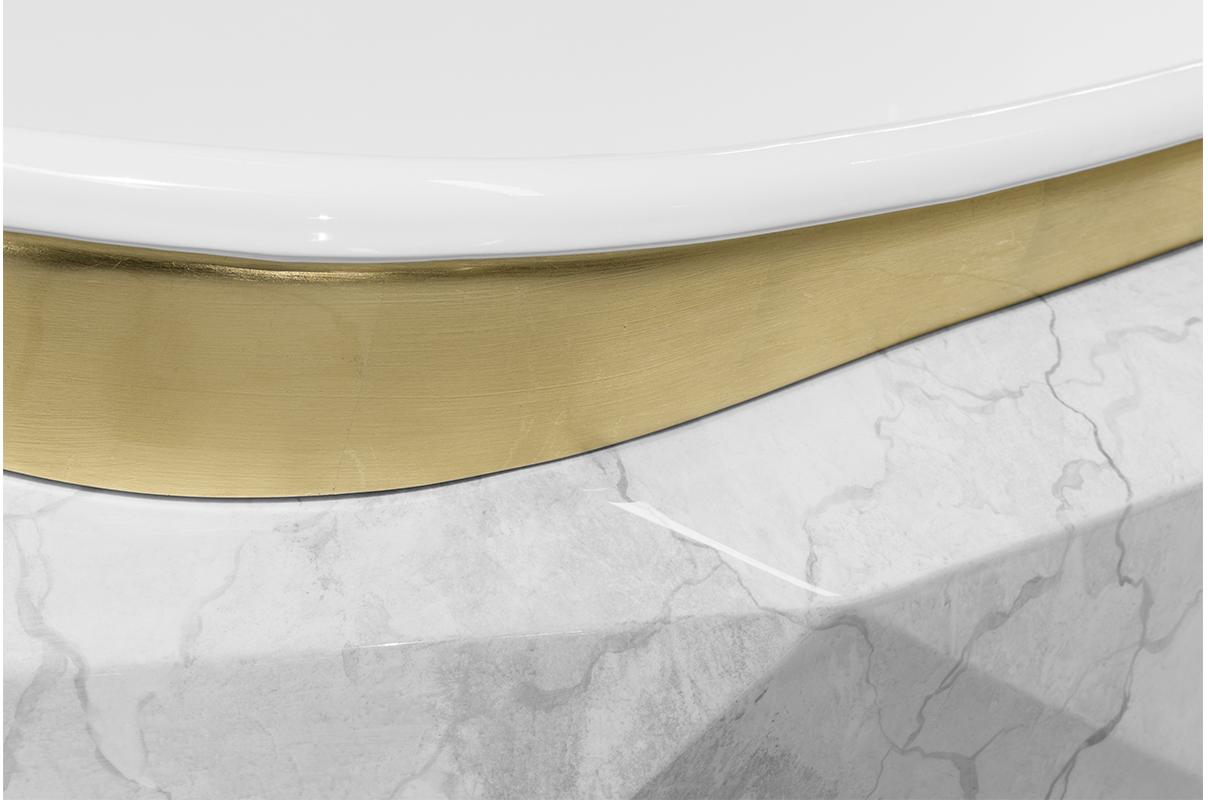 Edelstein-Kunstmarmor Badewanne
