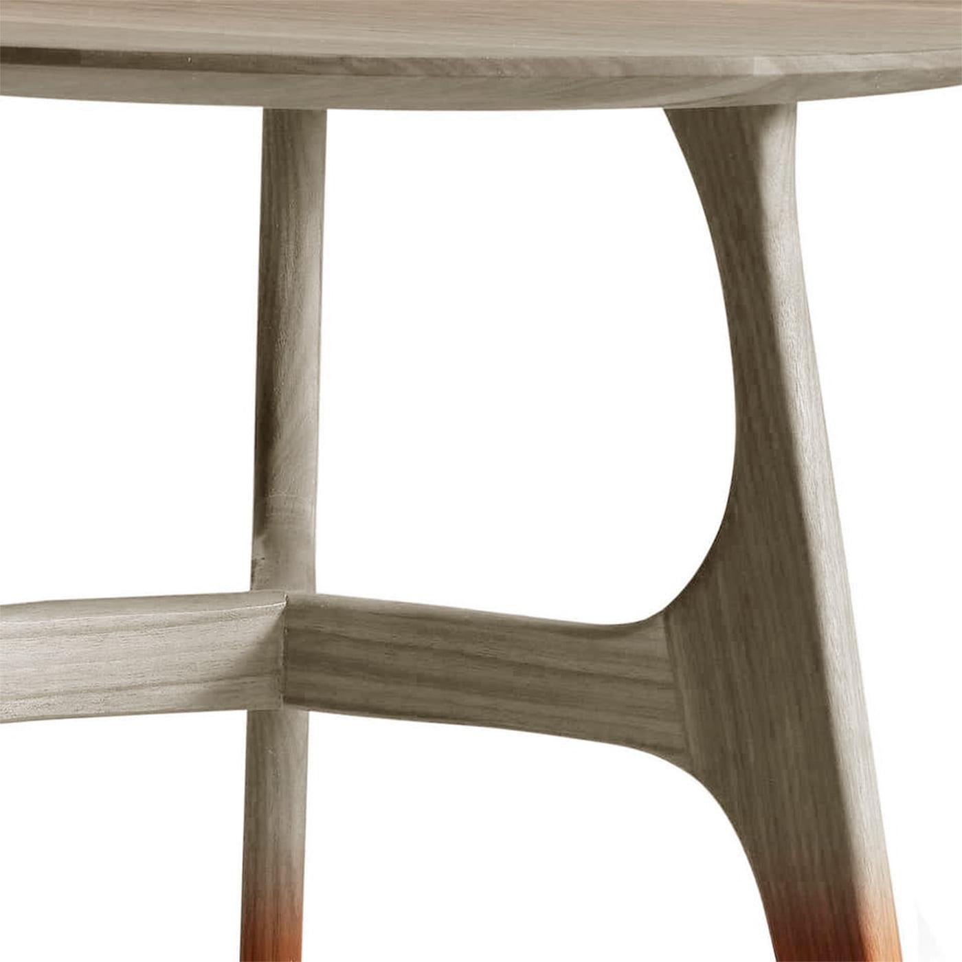 Converso Grauer massiver Walnuss‑Couchtisch