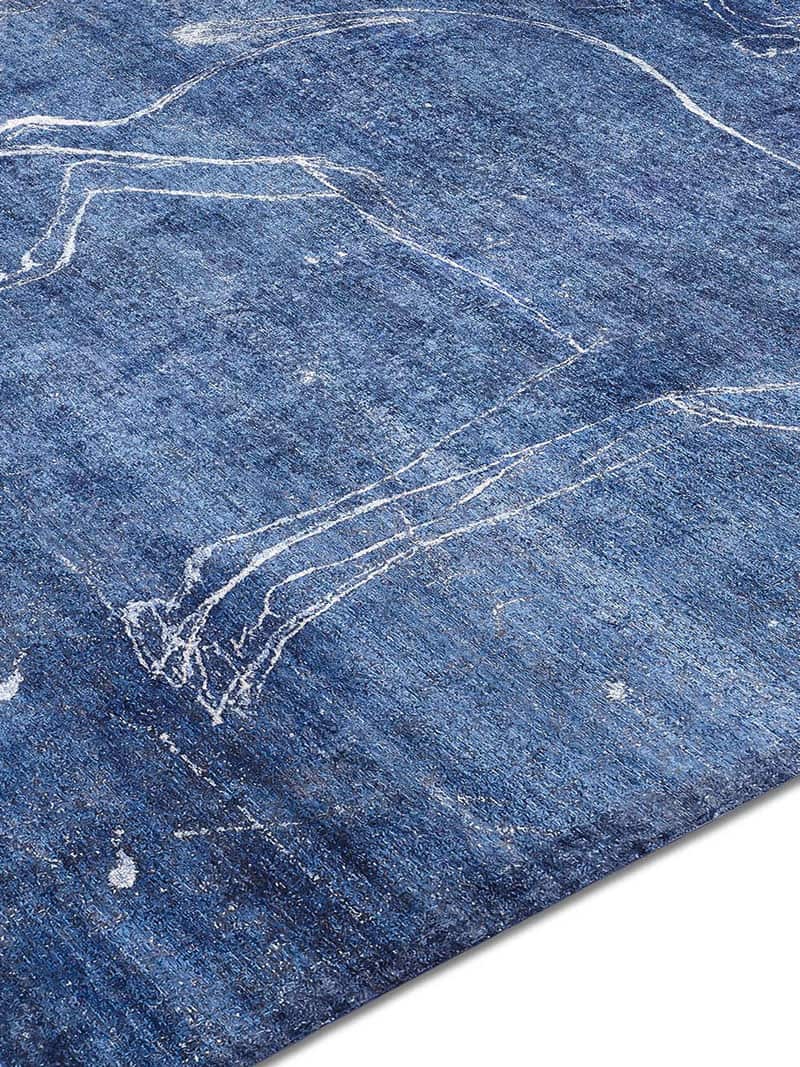 Antelope White on Navy Blue Teppich | Größe: 170 x 240 cm