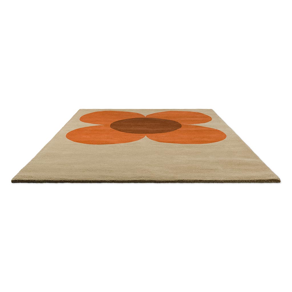 Flower Placement Pumpkin/Ecru Teppich | Größe: 120 × 180 cm