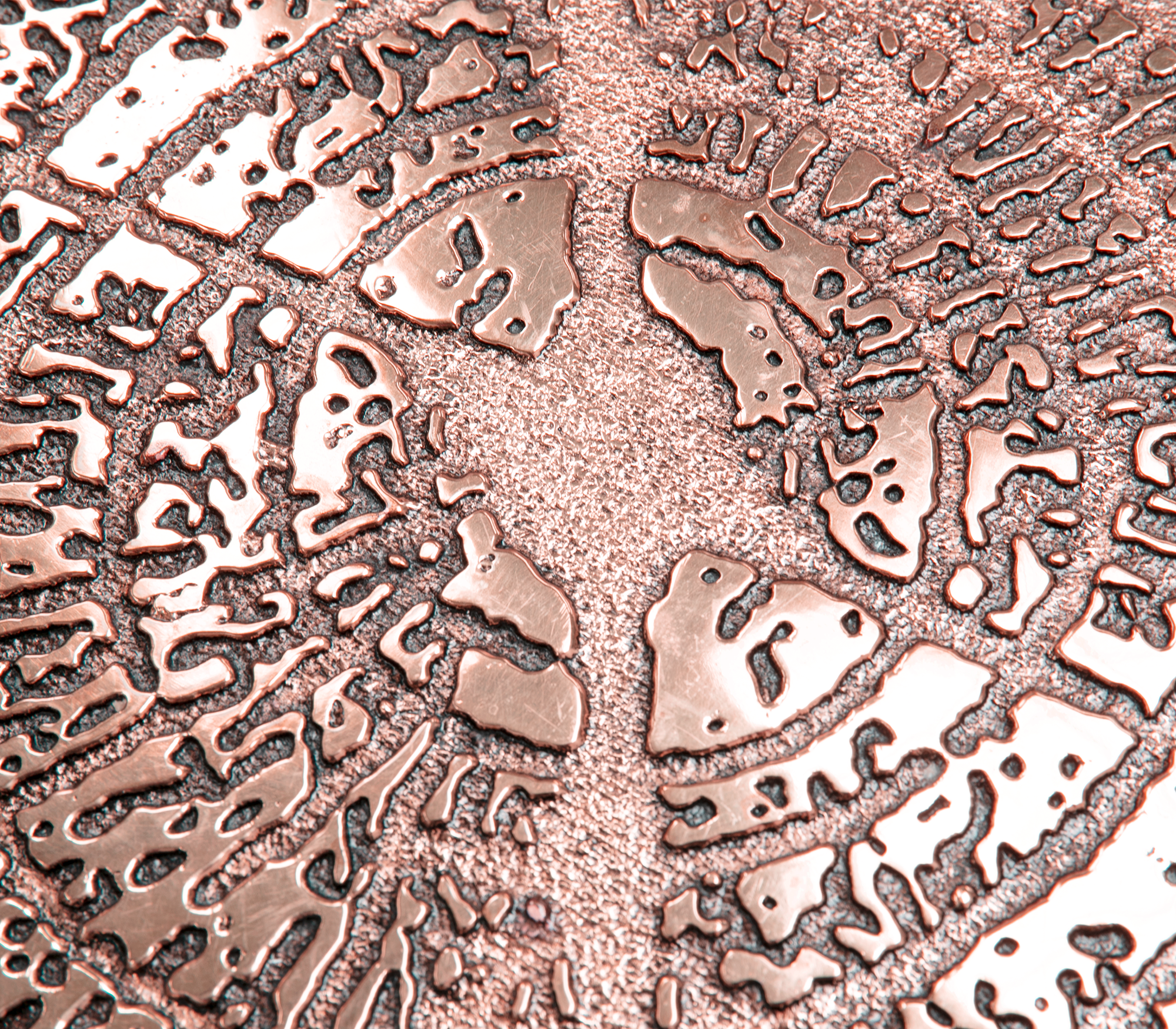 Caspian Kupfer Couchtisch