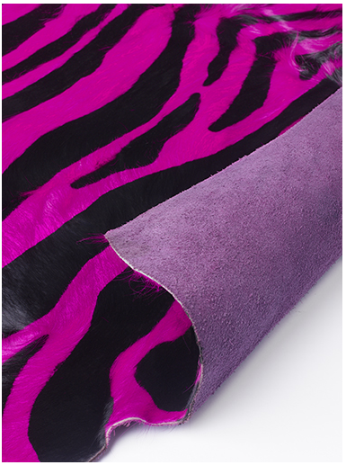 Pink Zebra Natur Kuhfell | Größe: 200 x 240 cm
