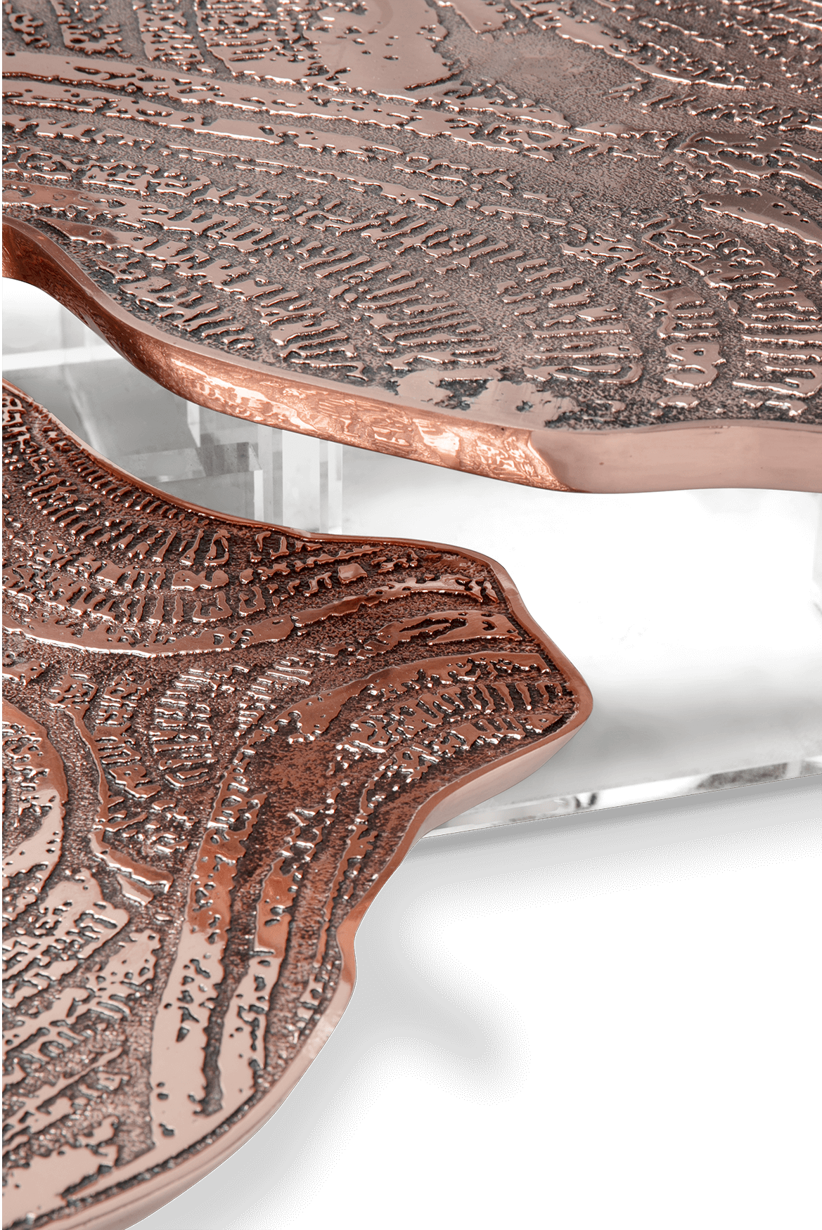 Caspian Kupfer Couchtisch