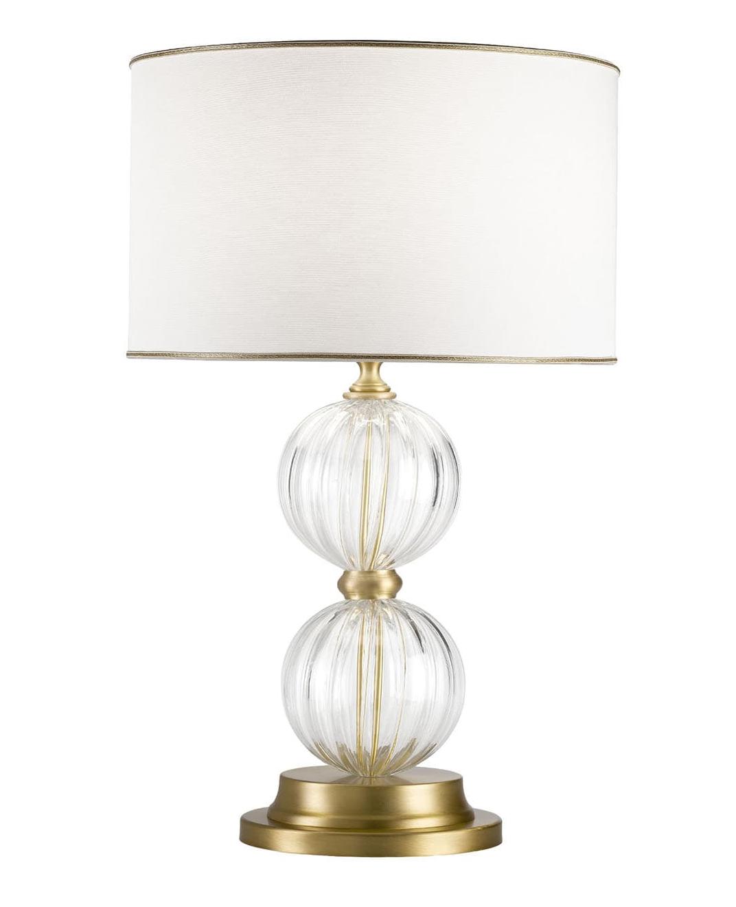 Elegante Tischlampe mit Murano-Glaskugeln