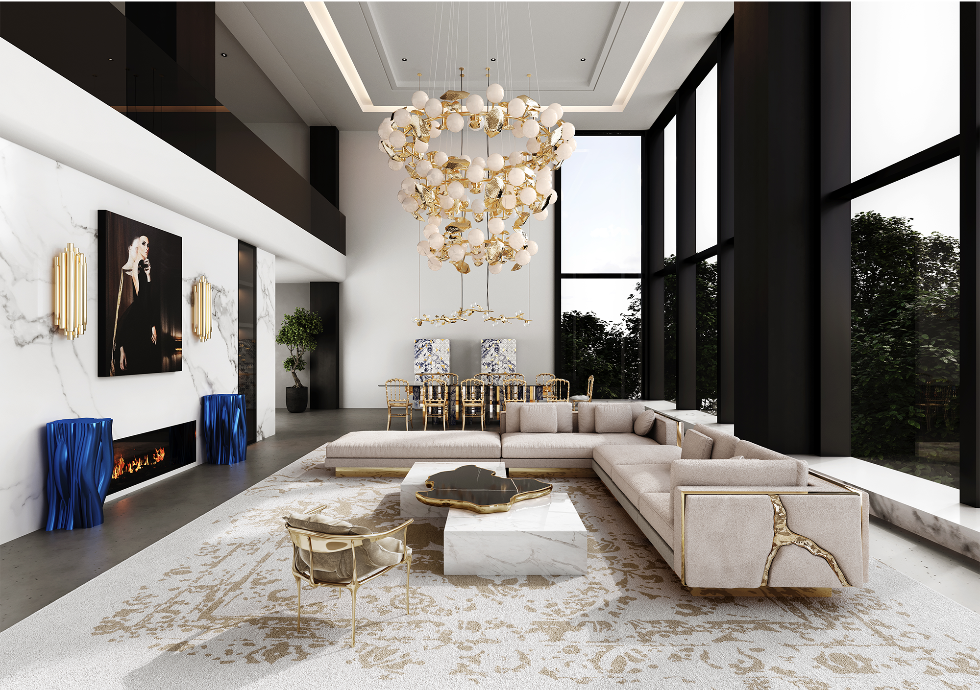 Athena Runde III Pendelleuchte