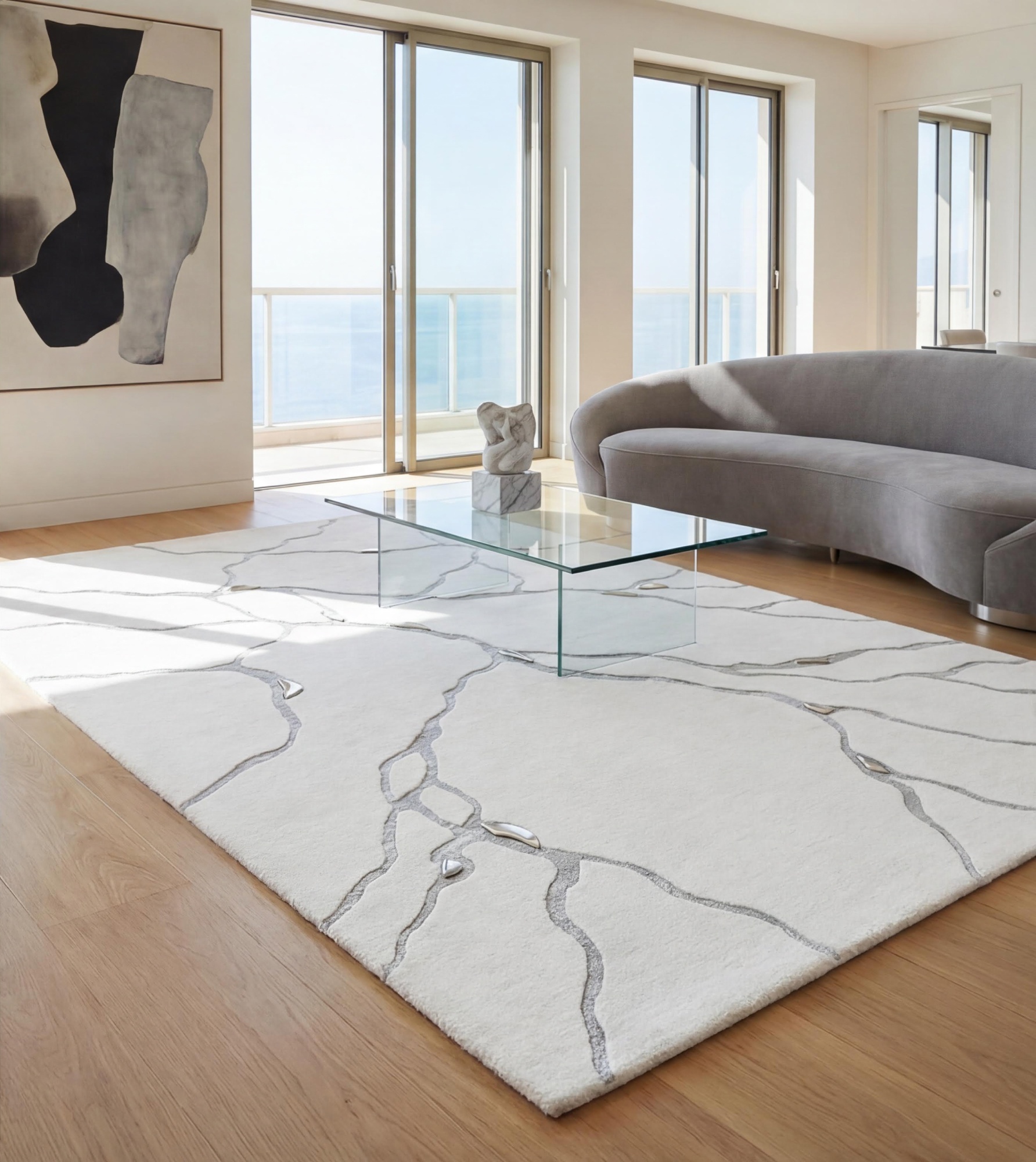 Vein Marble White Teppich