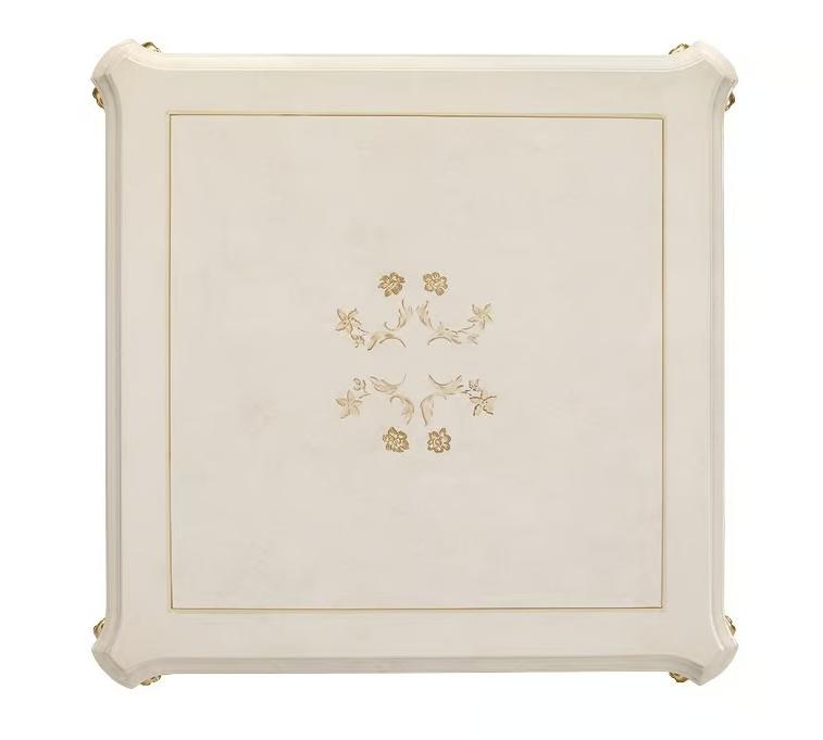 Elfenbein‑Gold Italienischer Beistelltisch