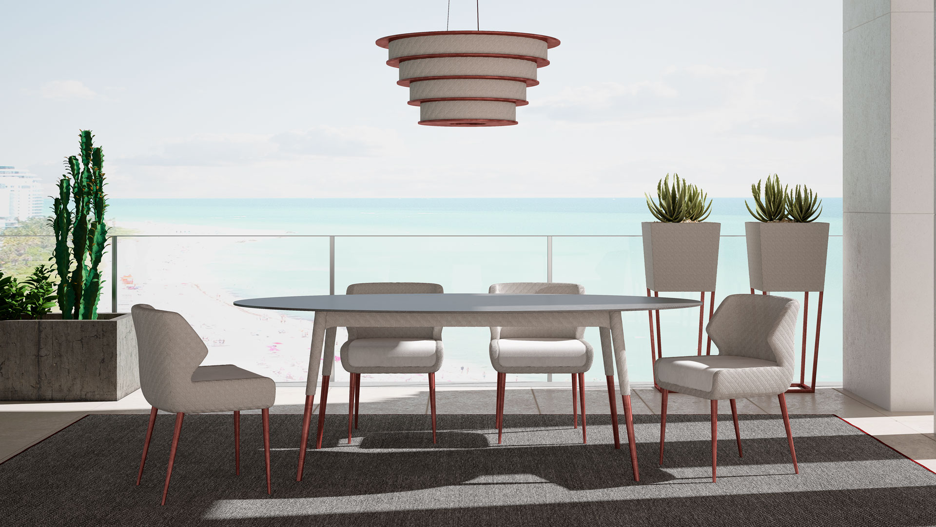 Outdoor‑Esstisch