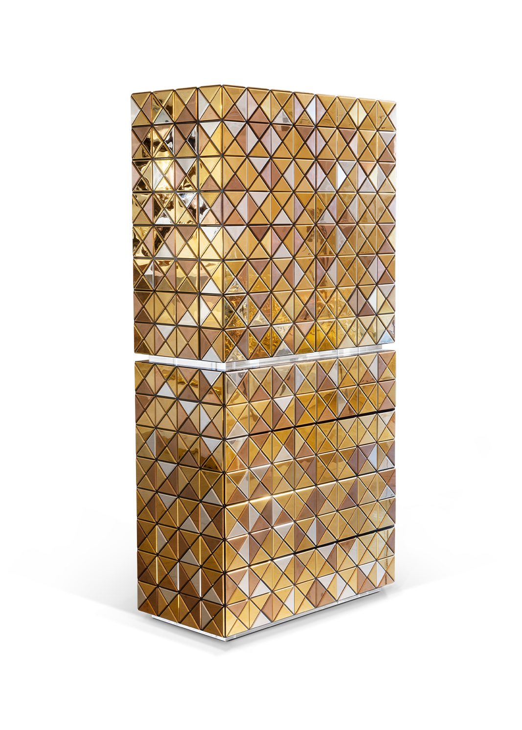Mosaic II Gold‑Schrank