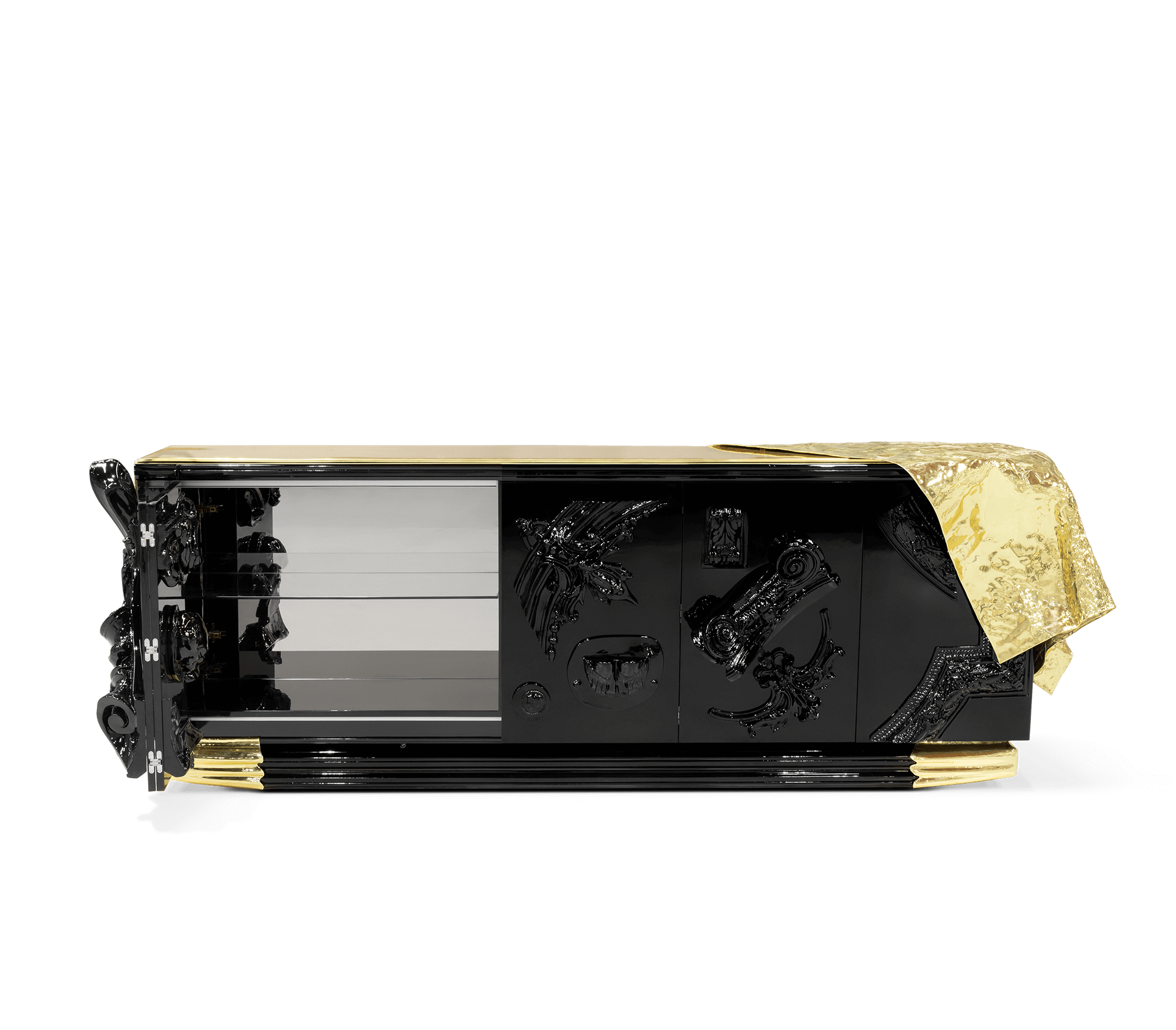 Valiant Schwarzes Sideboard