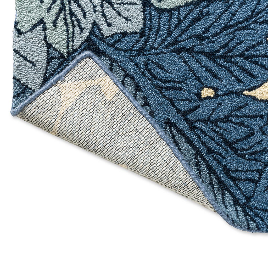 Acanthus Indigo Outdoor-Teppich | Größe: 140 x 200 cm