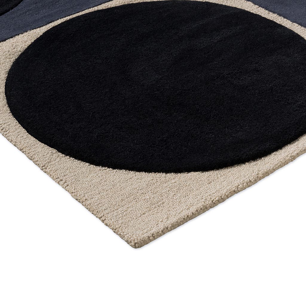Spot Square Blue/Navy Teppich | Größe: 160 × 230 cm