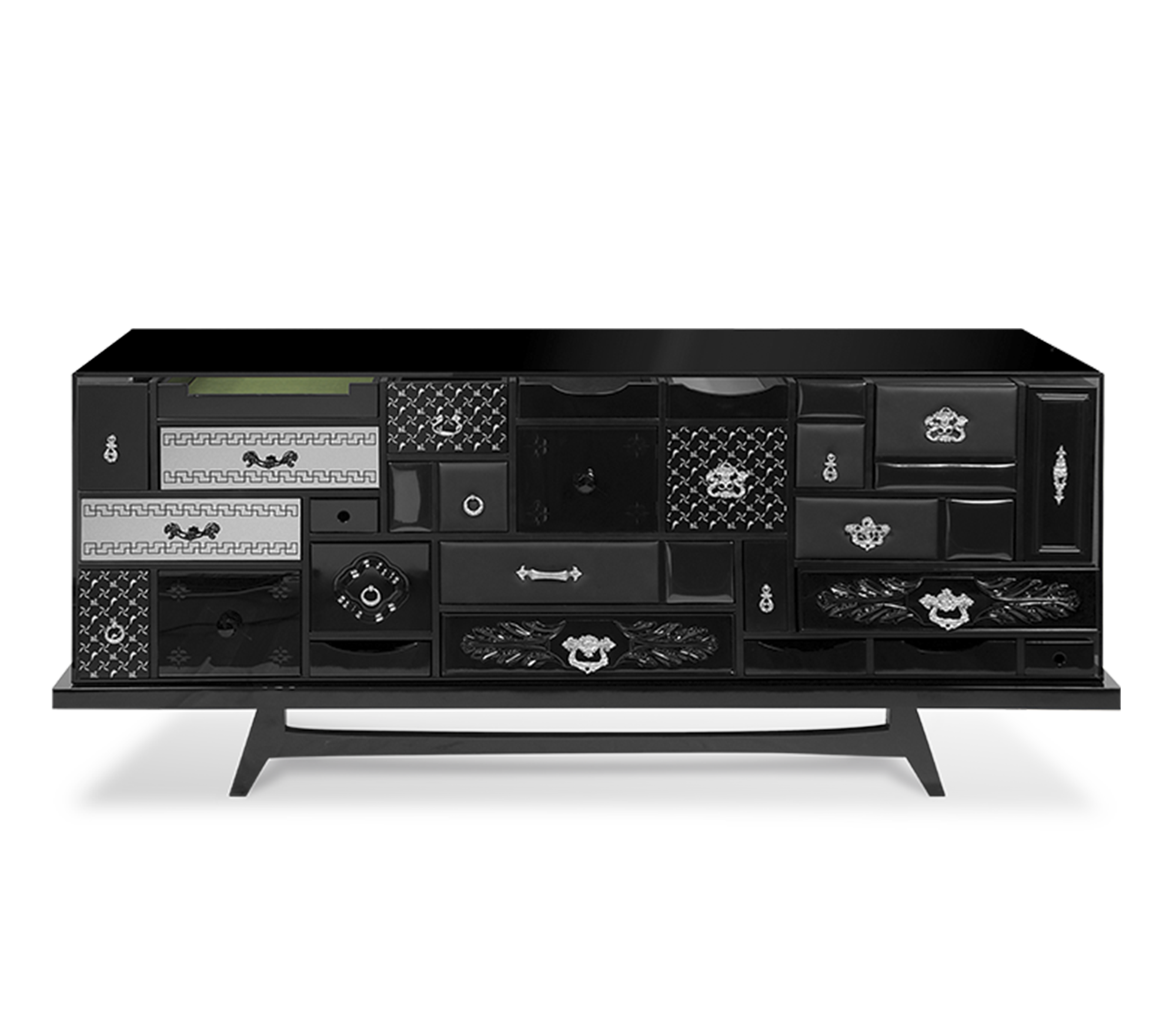 Miro Schwarzes Sideboard