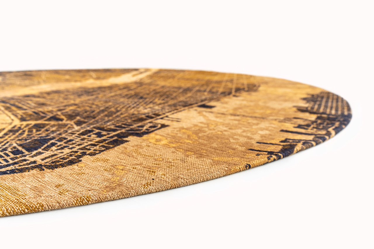 Gatsby Gold 9315 Runder Teppich | Größe: Ø 240 cm