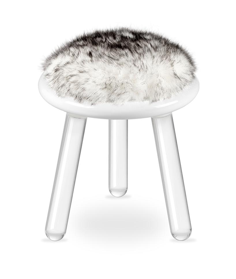 Mirage Weißer Bären‑Hocker