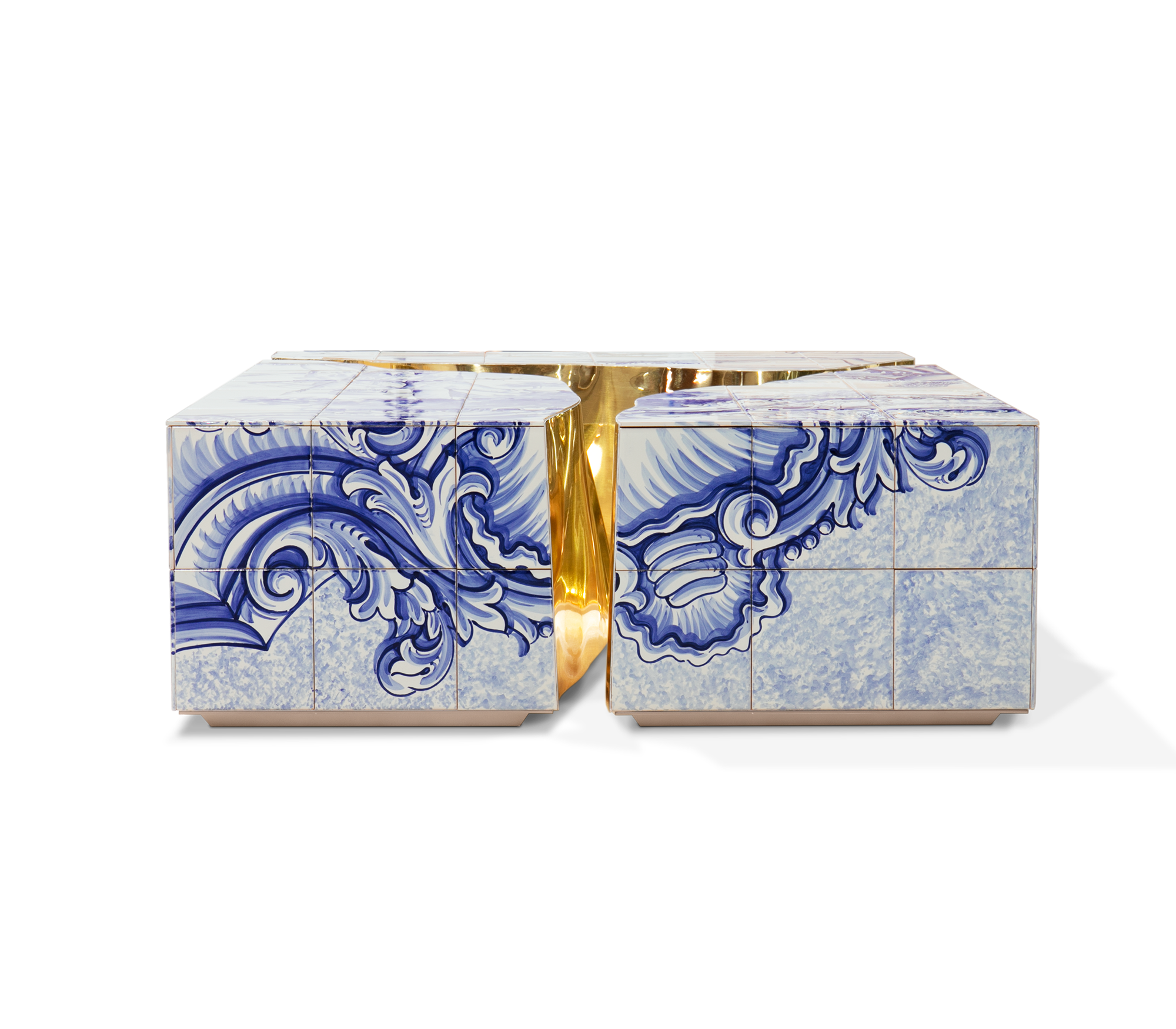 Fissure Kachel‑Couchtisch