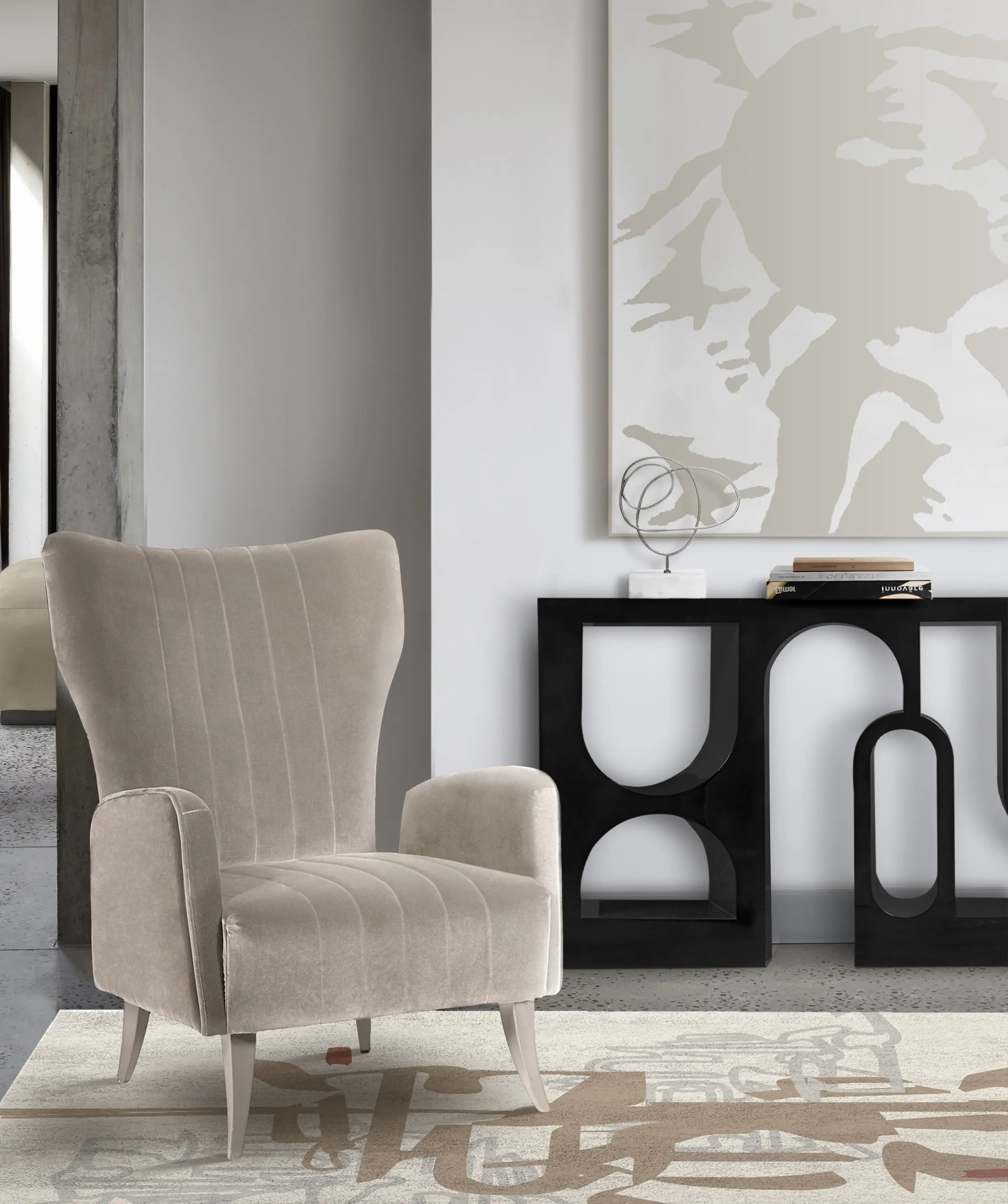 Hochglanz-Schwarzer Premium-Konsolentisch