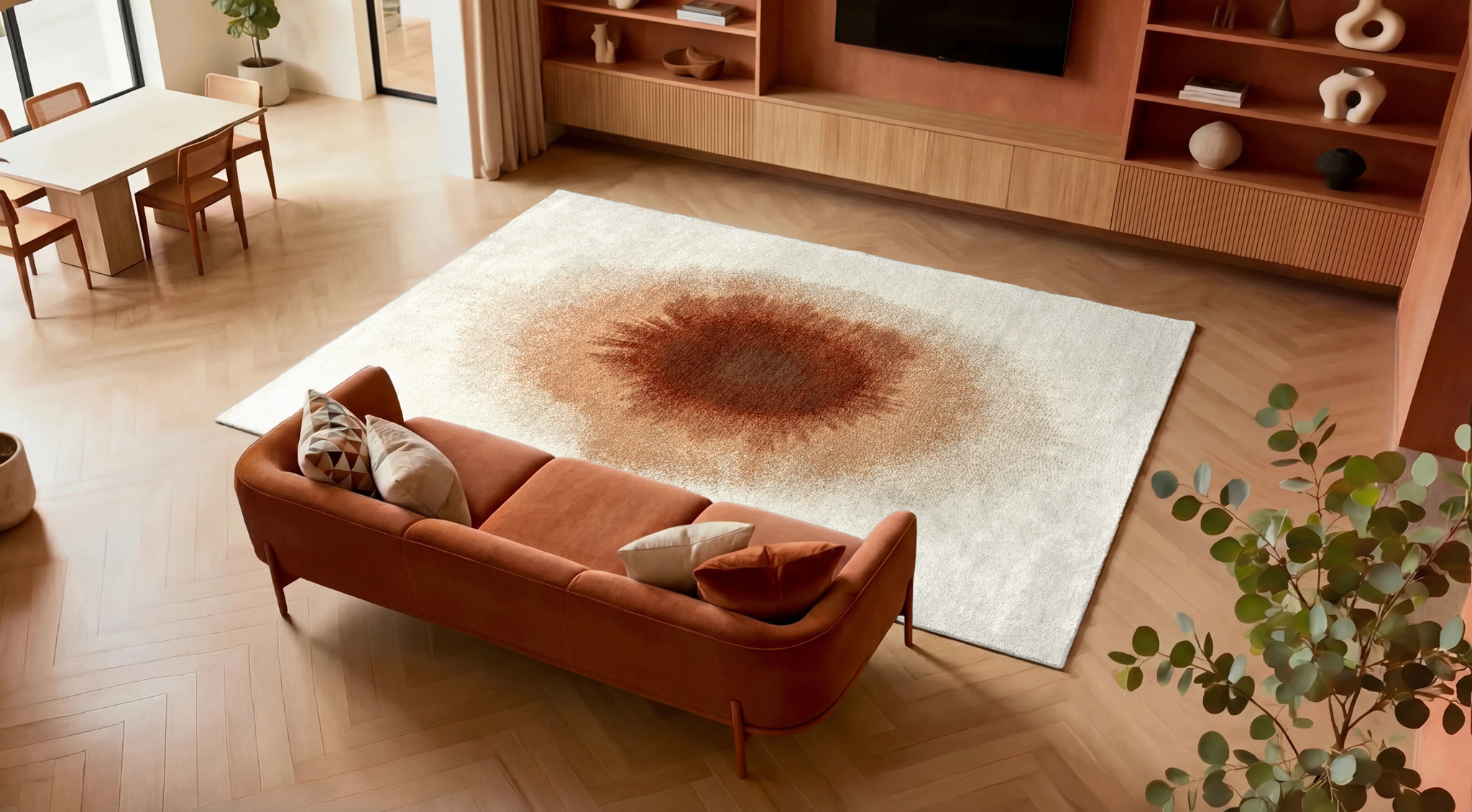 Drop Indian Snow Teppich | Größe: 170 × 240 cm