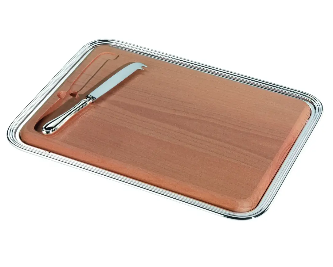 Rechteckiges Käse‑Tablett mit Messer