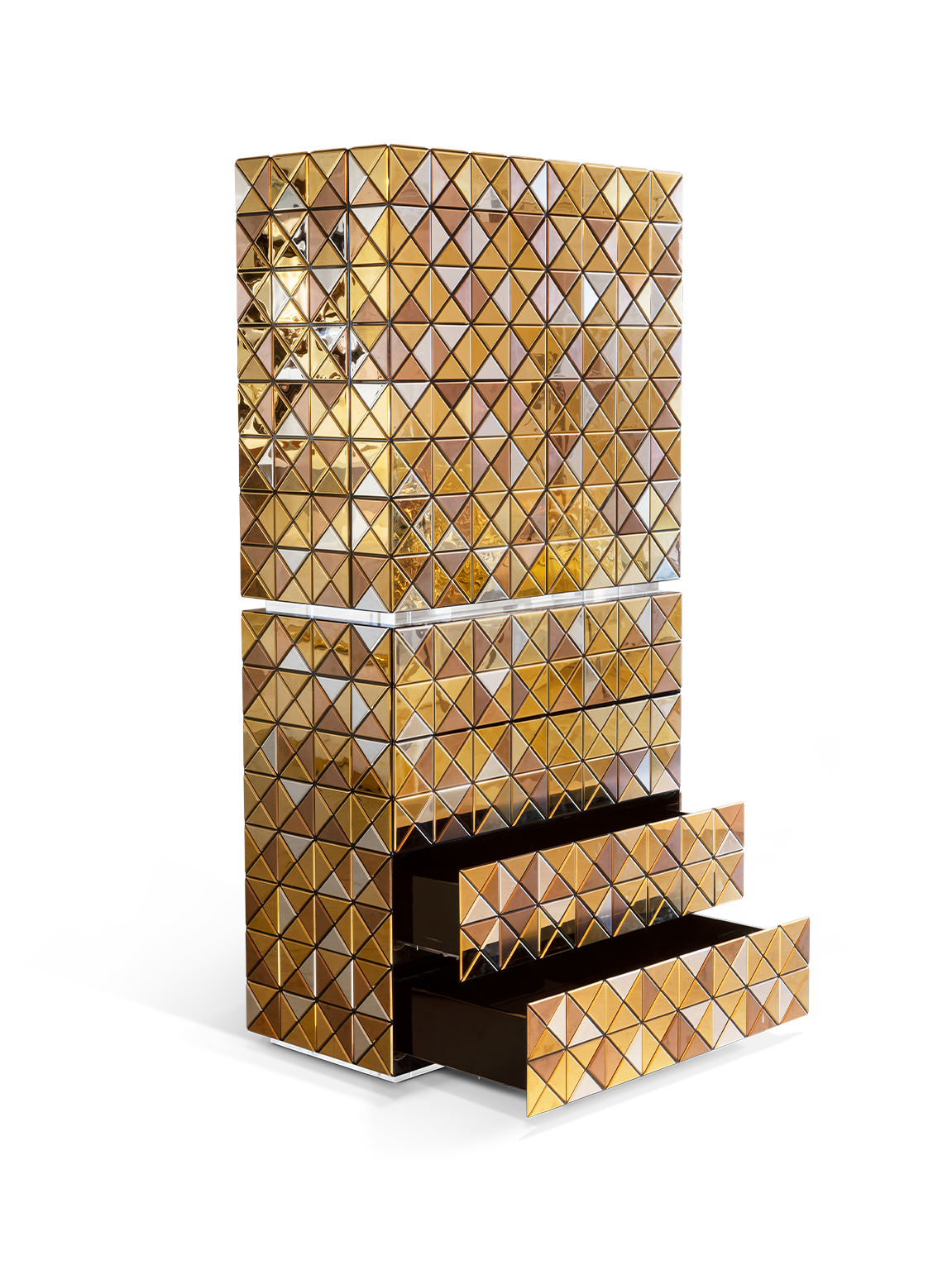 Mosaic II Gold‑Schrank