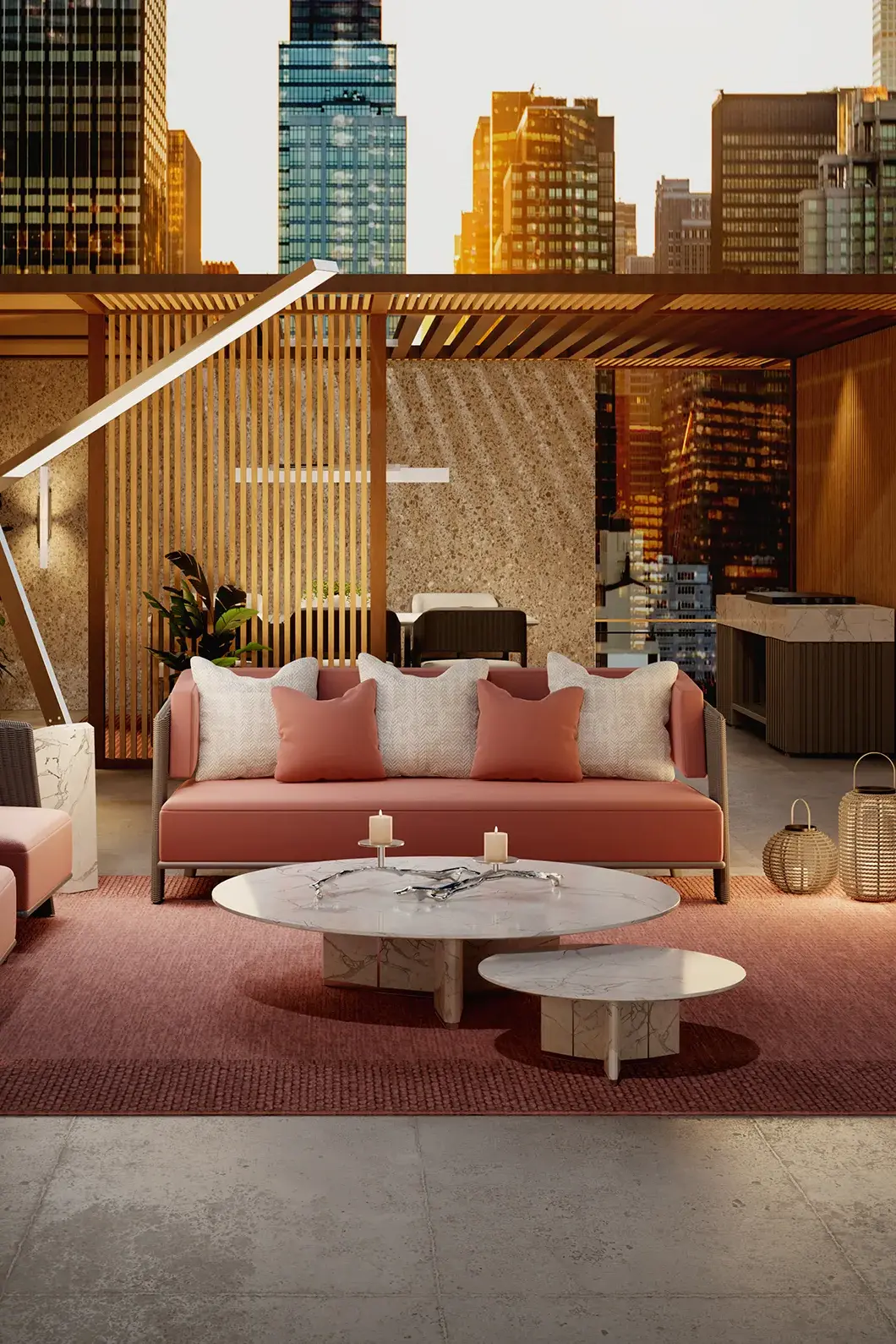 Crown graues Outdoor‑Sofa - 3