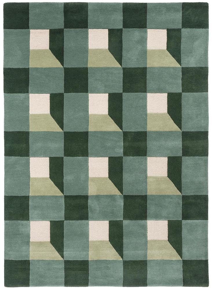 Blocks Fern Teppich | Größe: 250 x 350 cm