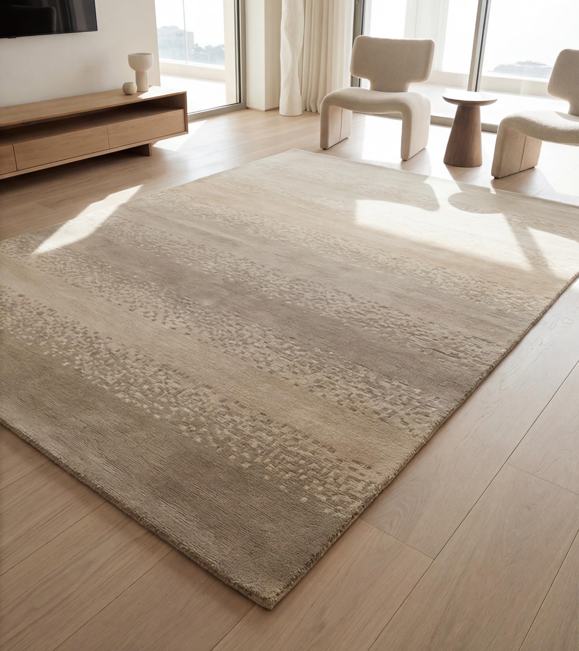Soft Ombre Sand Teppich