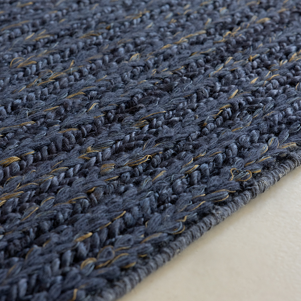 Craft Plait Denim Teppich | Größe: 200 x 280 cm