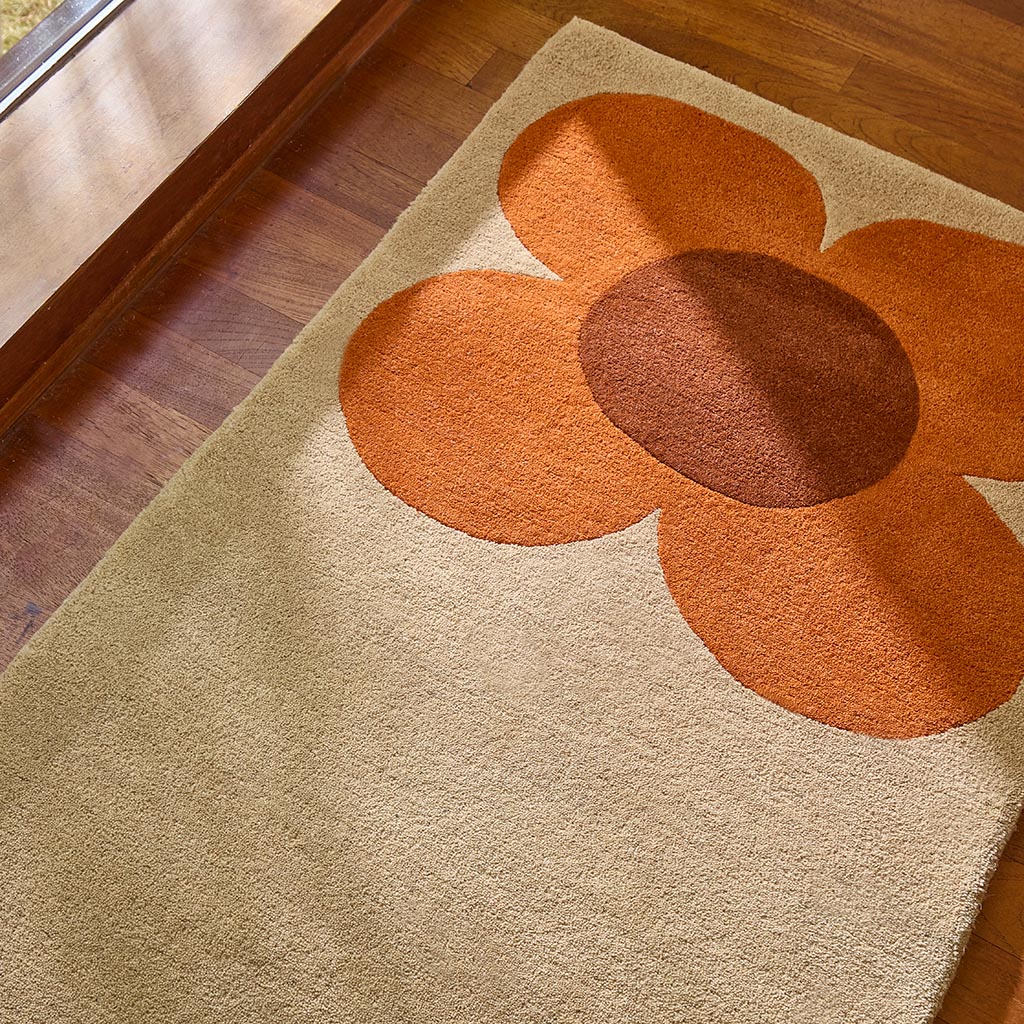 Flower Placement Pumpkin/Ecru Teppich