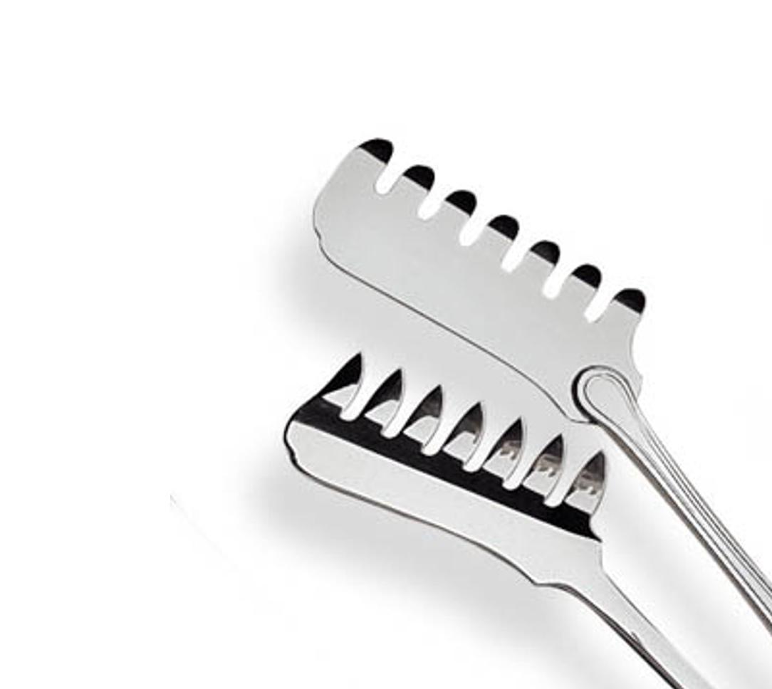 Versilberte Spaghetti‑Servierzange