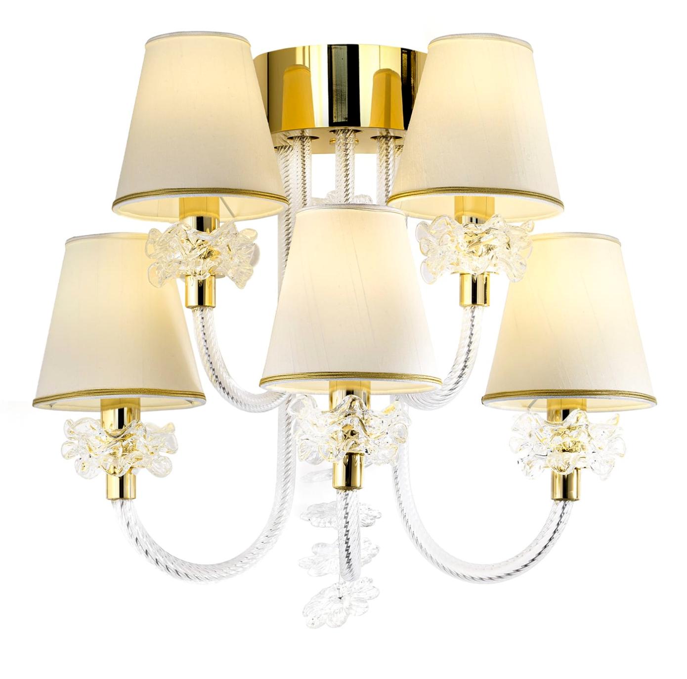 Elegante Murano-Glas-Wandleuchte