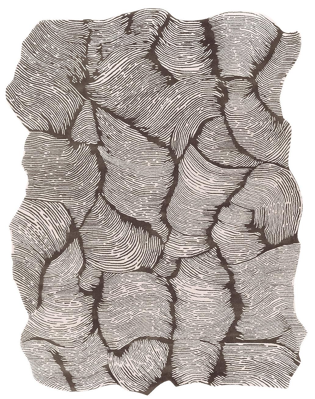 Designer Taupe Teppich | Größe: 230 x 300 cm