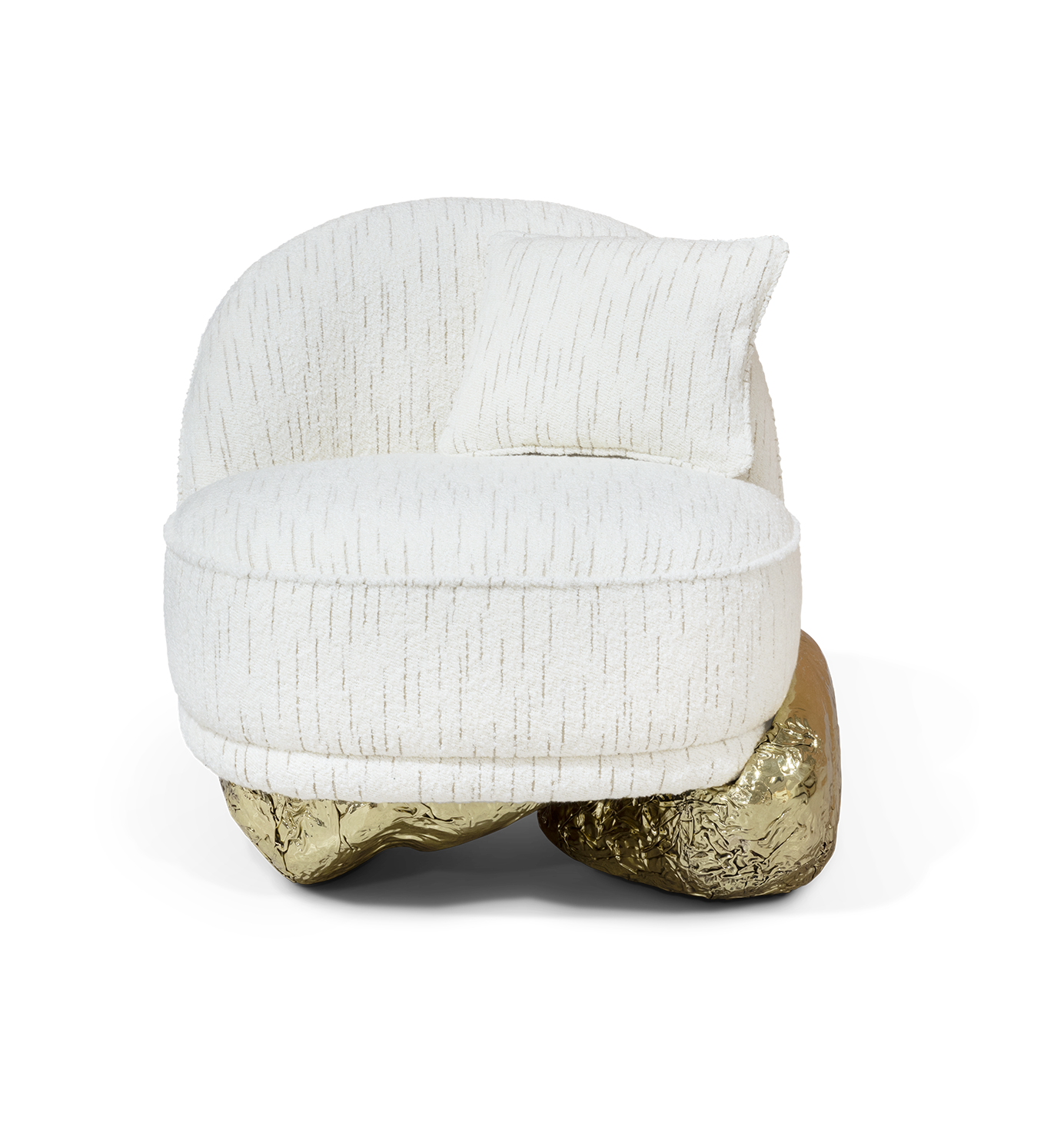 Angora II Weißer Sessel