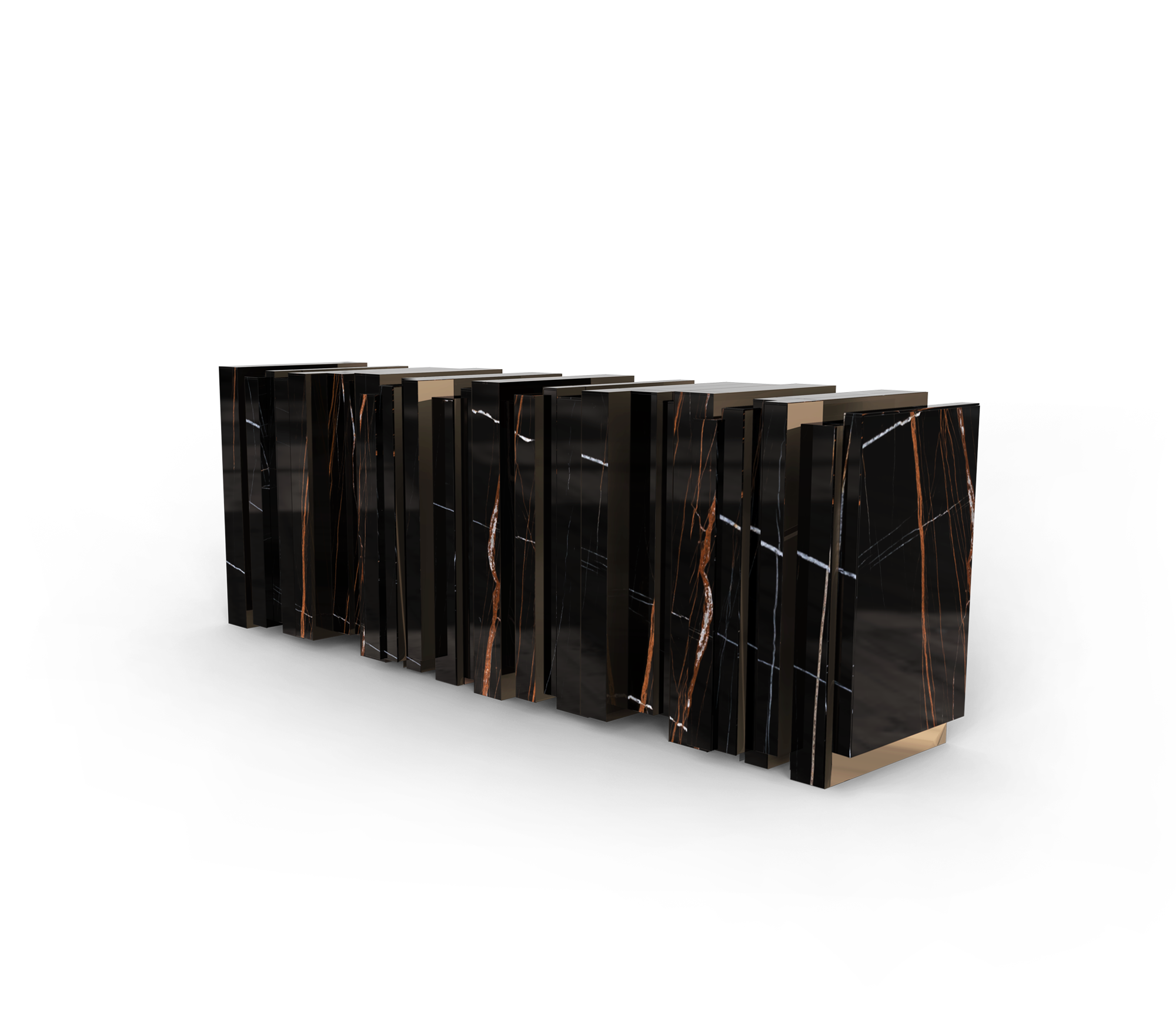 Vortex Schwarzes Sideboard