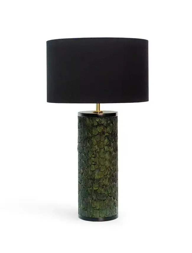 Tailor Pfauenfeder Tischlampe