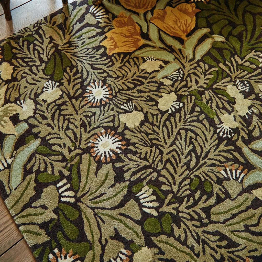 Bower Twining Rankengrün 128207 Teppich | Größe: 170 x 240 cm