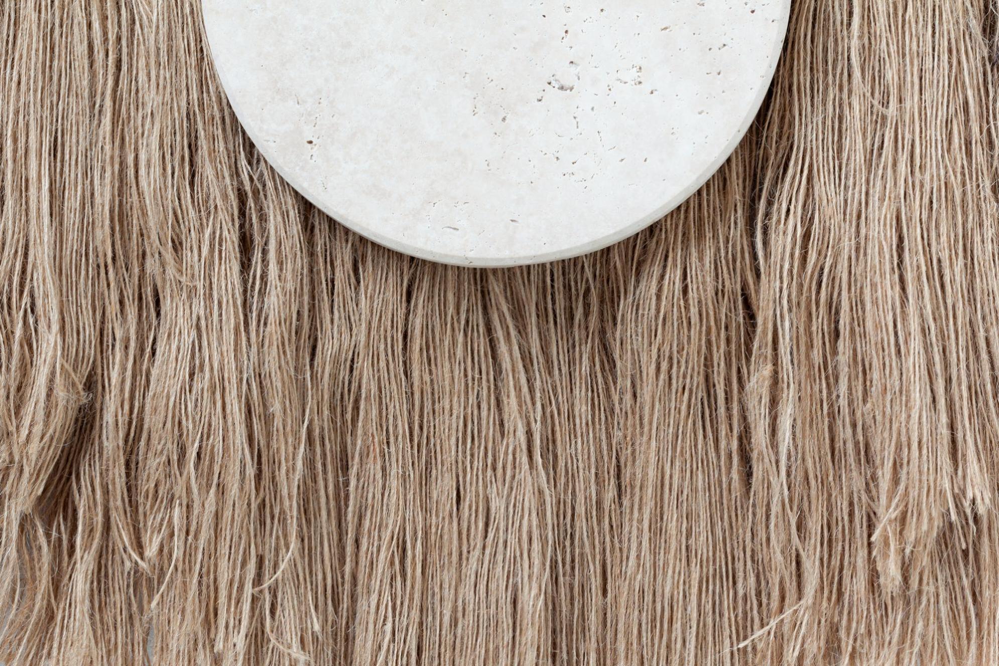 Souk Ecru Linen Dekorativer Wandspiegel
