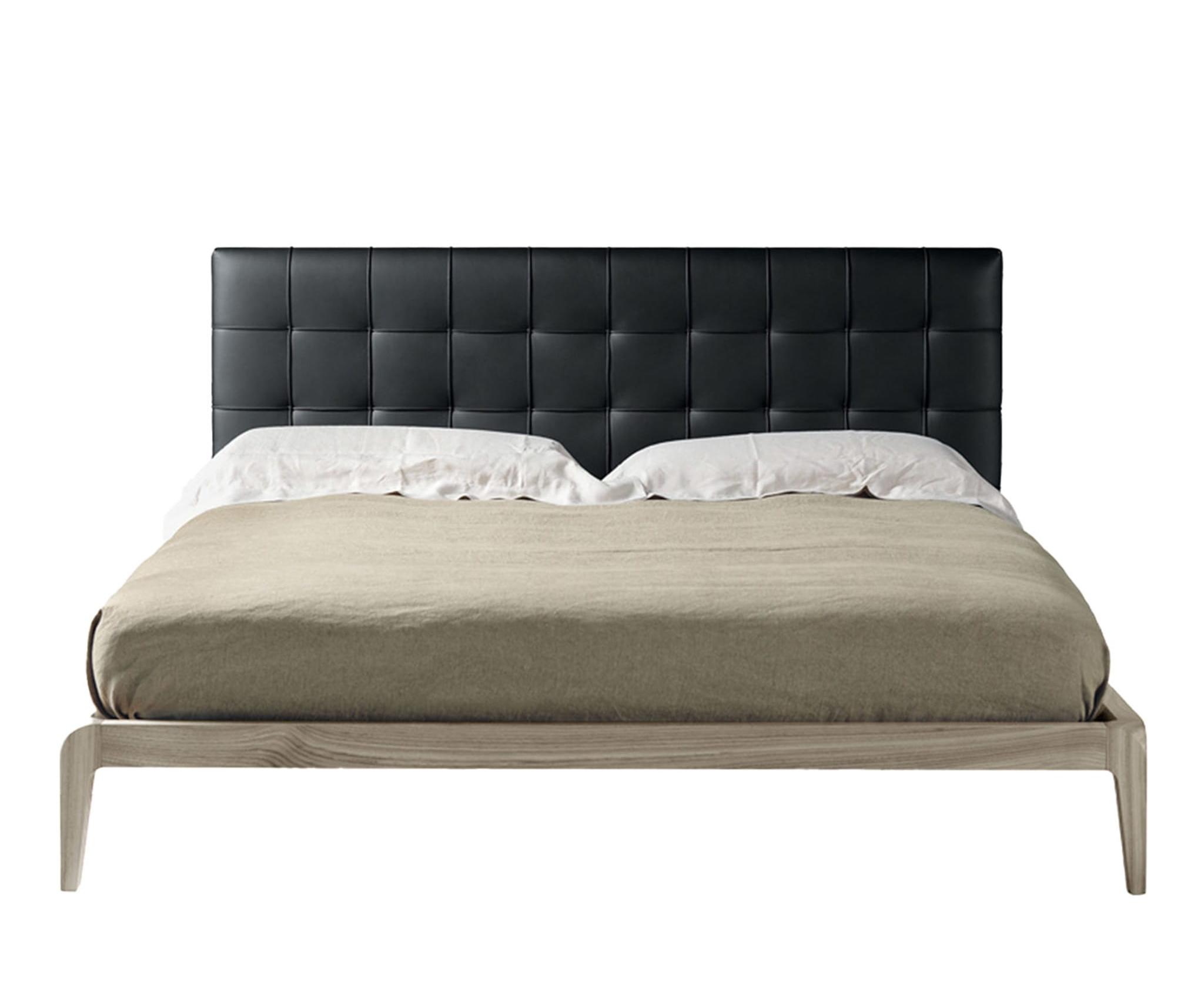Signora Graues italienisches Bett | Farbe: Pelle Pandora 622