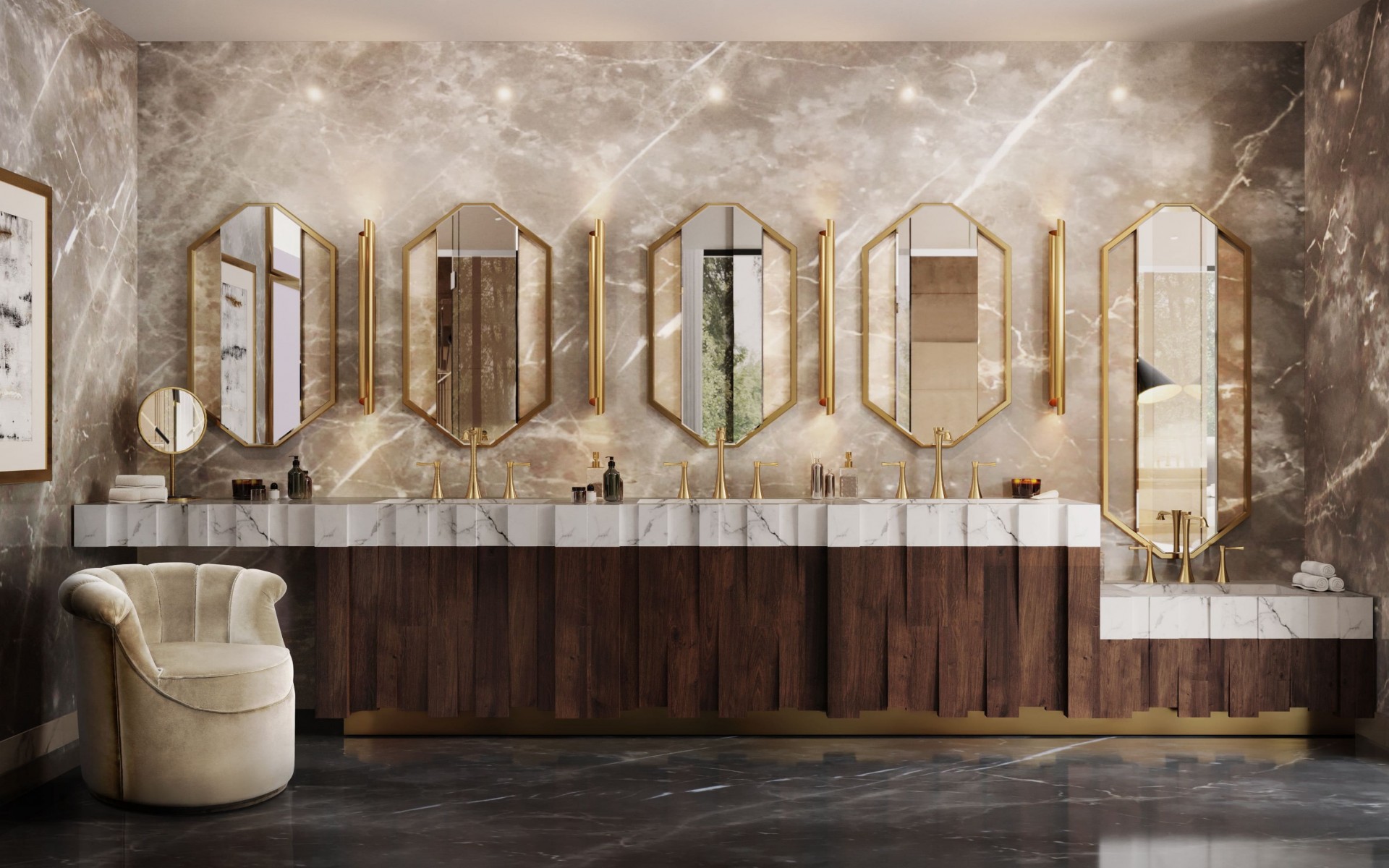 Geoglyph Waschtischunterschrank - 1