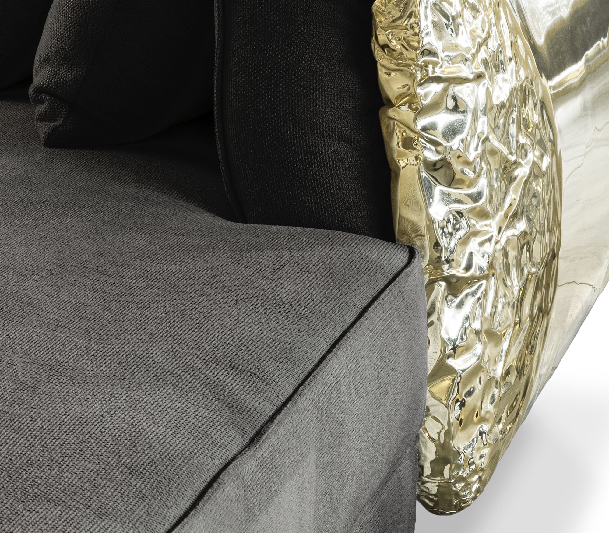 Imperia Schwarzes modulares Sofa