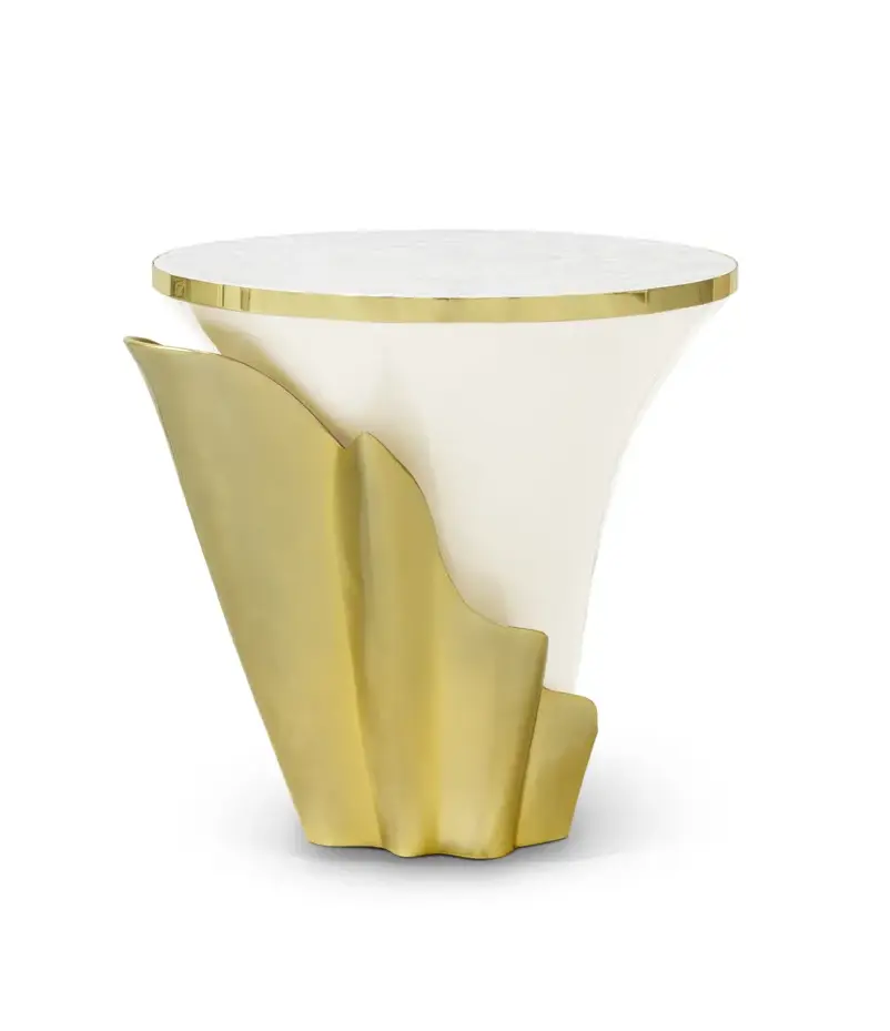 Solstice Perlmutt‑Beistelltisch